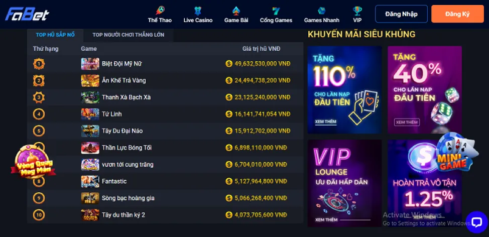 Nạp tiền vào tài khoản nn88win